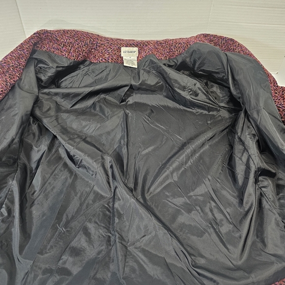 Liz Baker Women's Burgundy Blazer - Picture 13 of 13